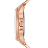 Armani Exchange Men’s Quartz Rose Gold Stainless Steel Brown Dial 46mm Watch AX2449